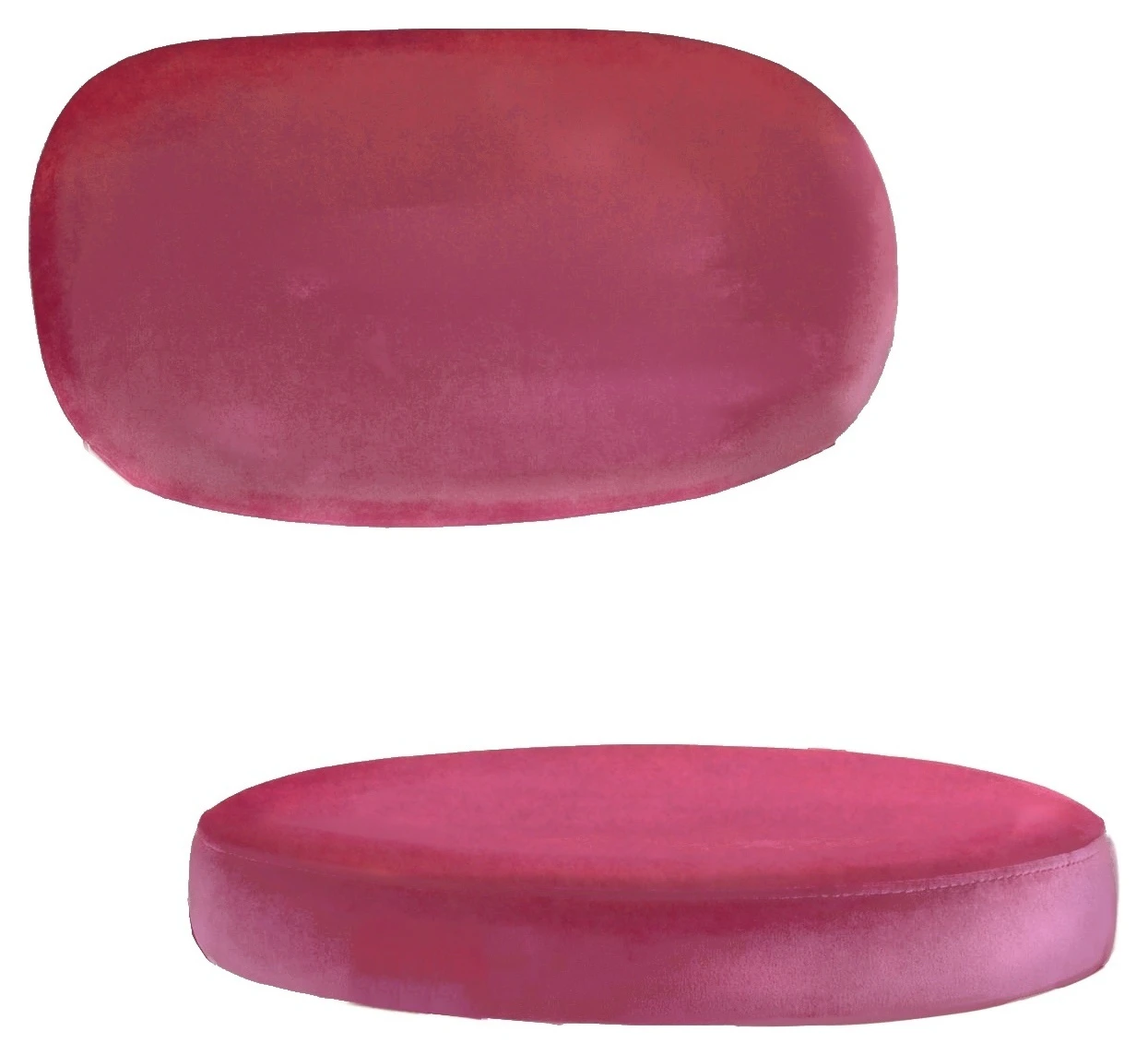 Чехол на стул Монако рубиновый