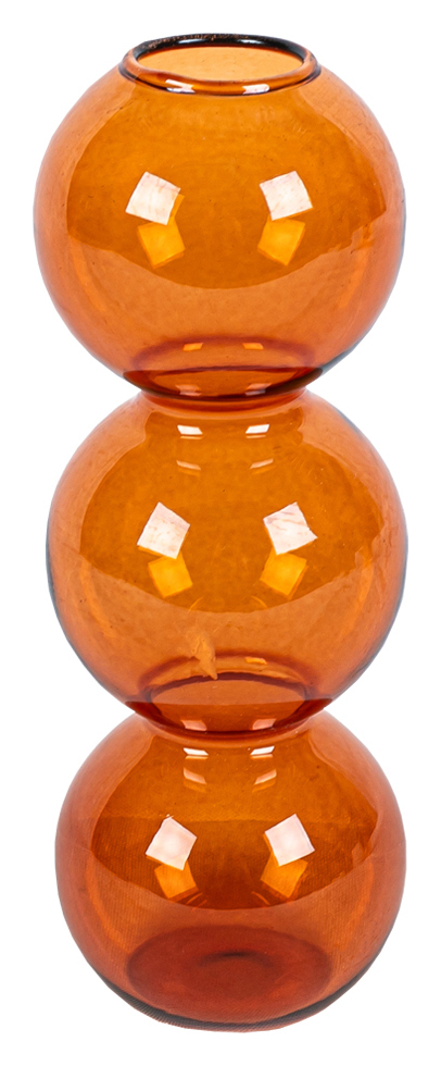 Ваза "Болл" мини янтарная
