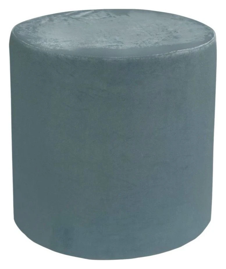 Чехол на пуф серо-голубой