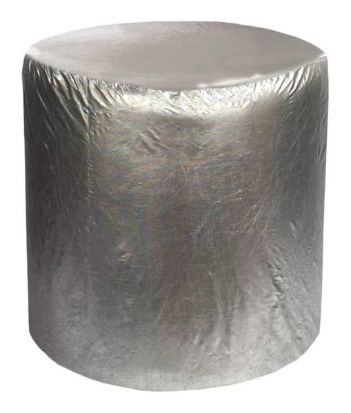 Чехол на пуф mini серебряный