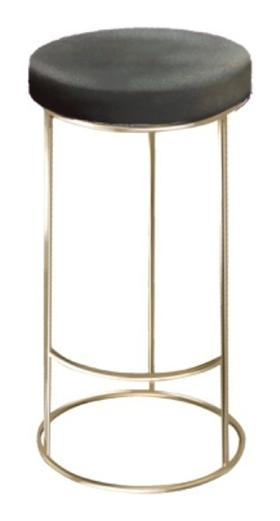 Барный стул золото-графитовый