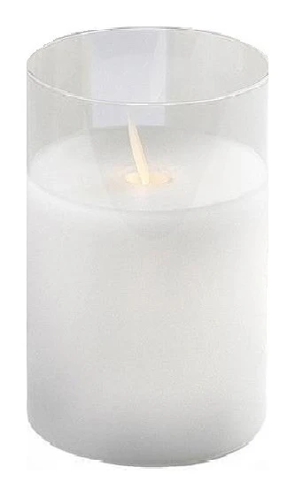 Свеча "Файр"белая 12см(нейтральный свет)