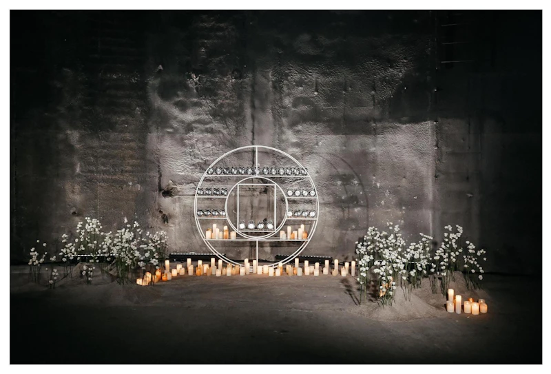 Набор свечей "Файр" белые ( теплый свет )