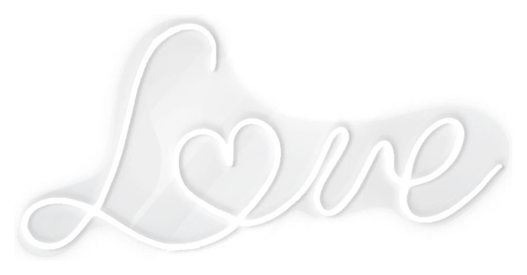 Неоновая вывеска "Любовь"