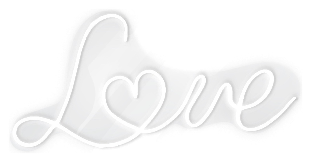 Неоновая вывеска "Love"