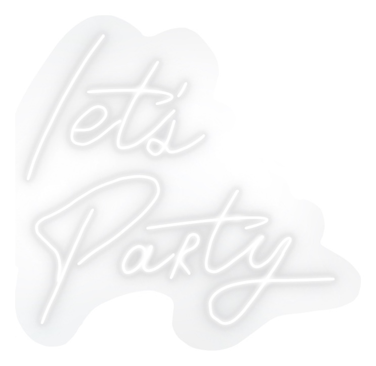 Неоновая вывеска Lets Party