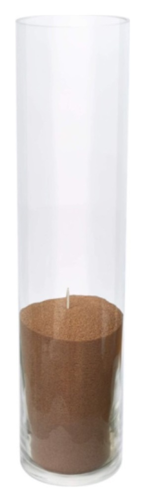 Насыпные свечи, бежевый воск, 30 см высота, 6 см диаметр