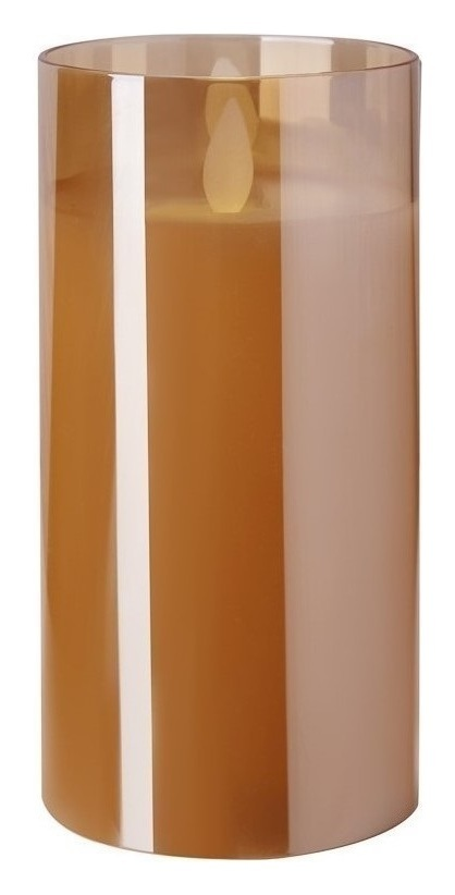 Свеча" Файр" 15см золото (Нейтральный свет)