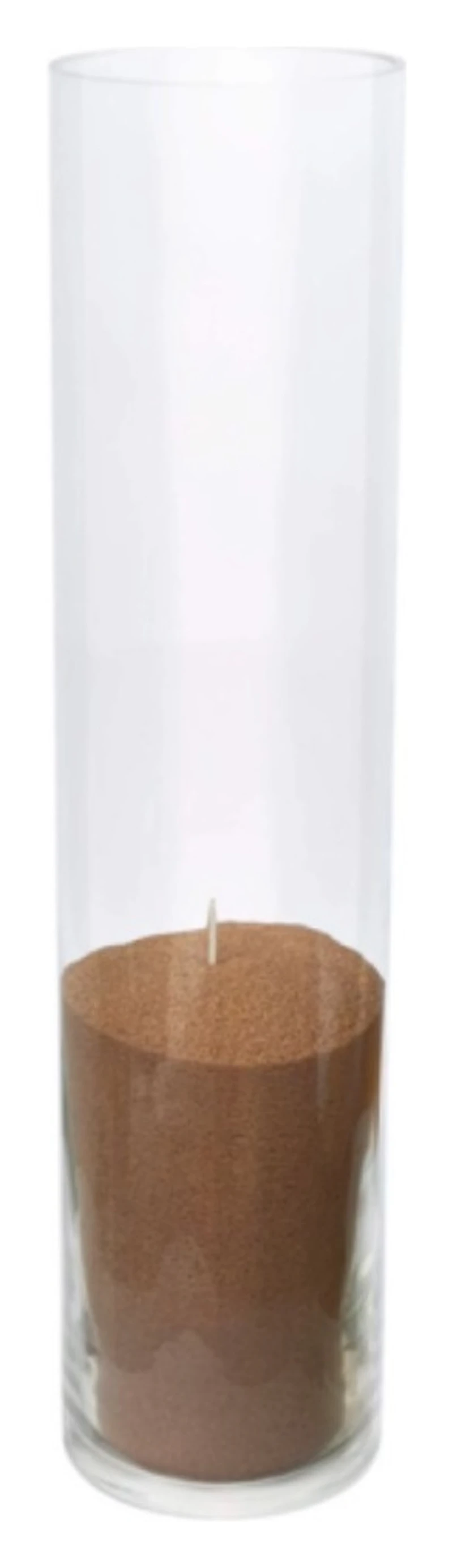 Насыпные свечи, бежевый воск 15 см высота, 7.5 см диаметр