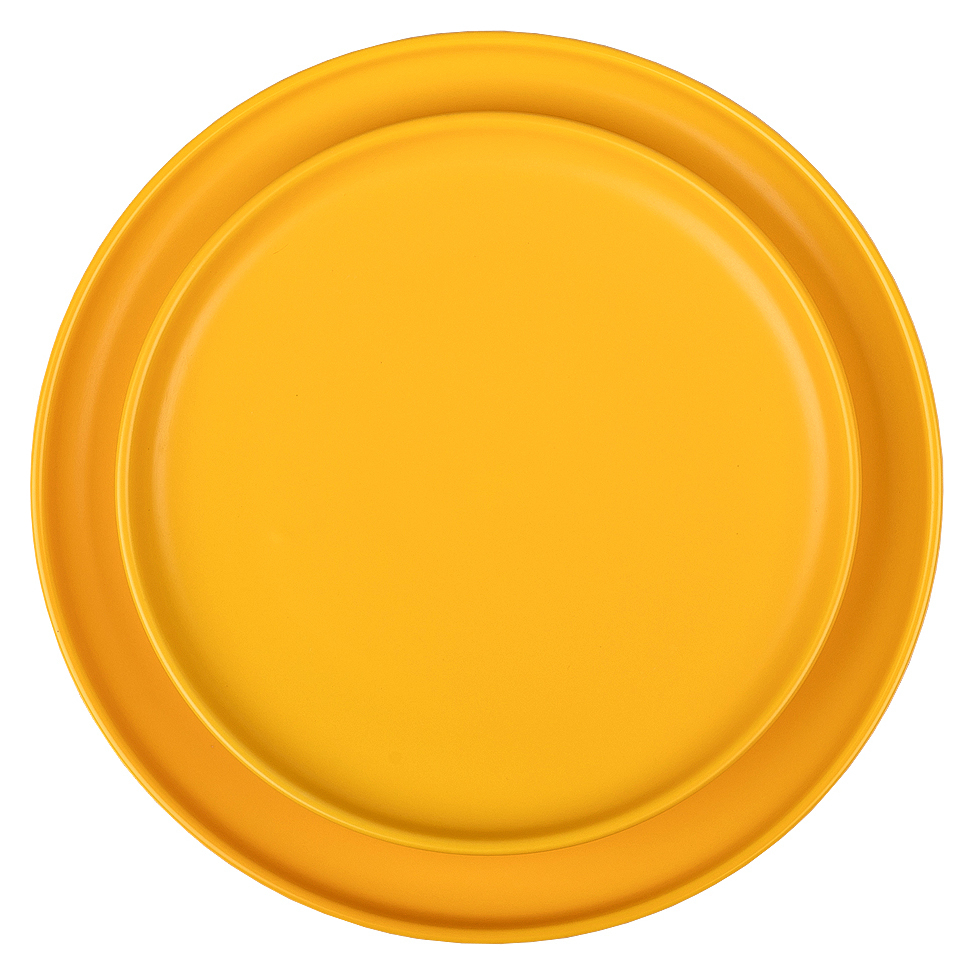 Набор тарелок "Киото" облепиховый