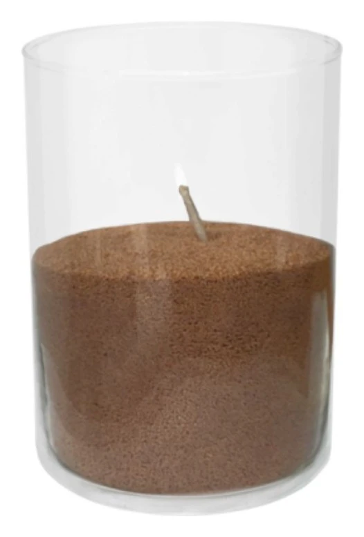 Насыпные свечи, бежевый воск, 16 см высота, 5 см диаметр