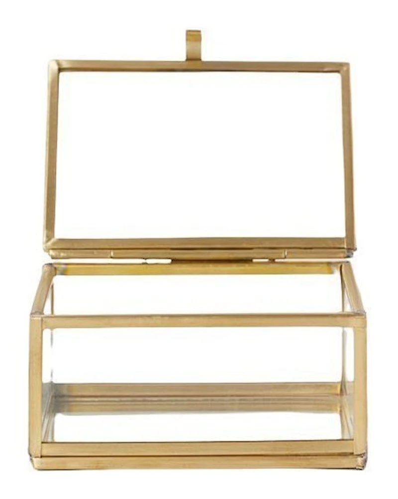 Шкатулка прямоугольная золото