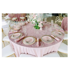 Подстановочная тарелка "Белый дым" с золотым кантом - Фото 6