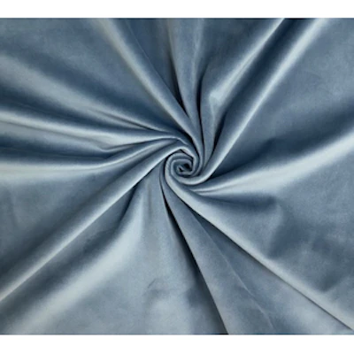 Скатерть бархат пыльно-голубая прямоугольная - изображение 2