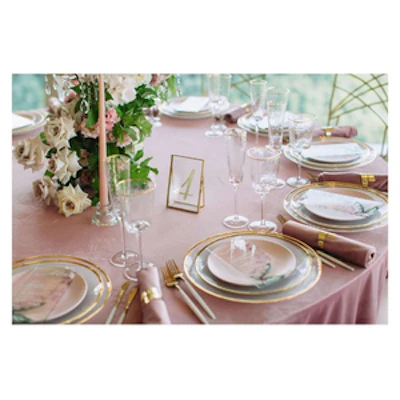 Салфетка бархатная пыльно-розовая - изображение 2