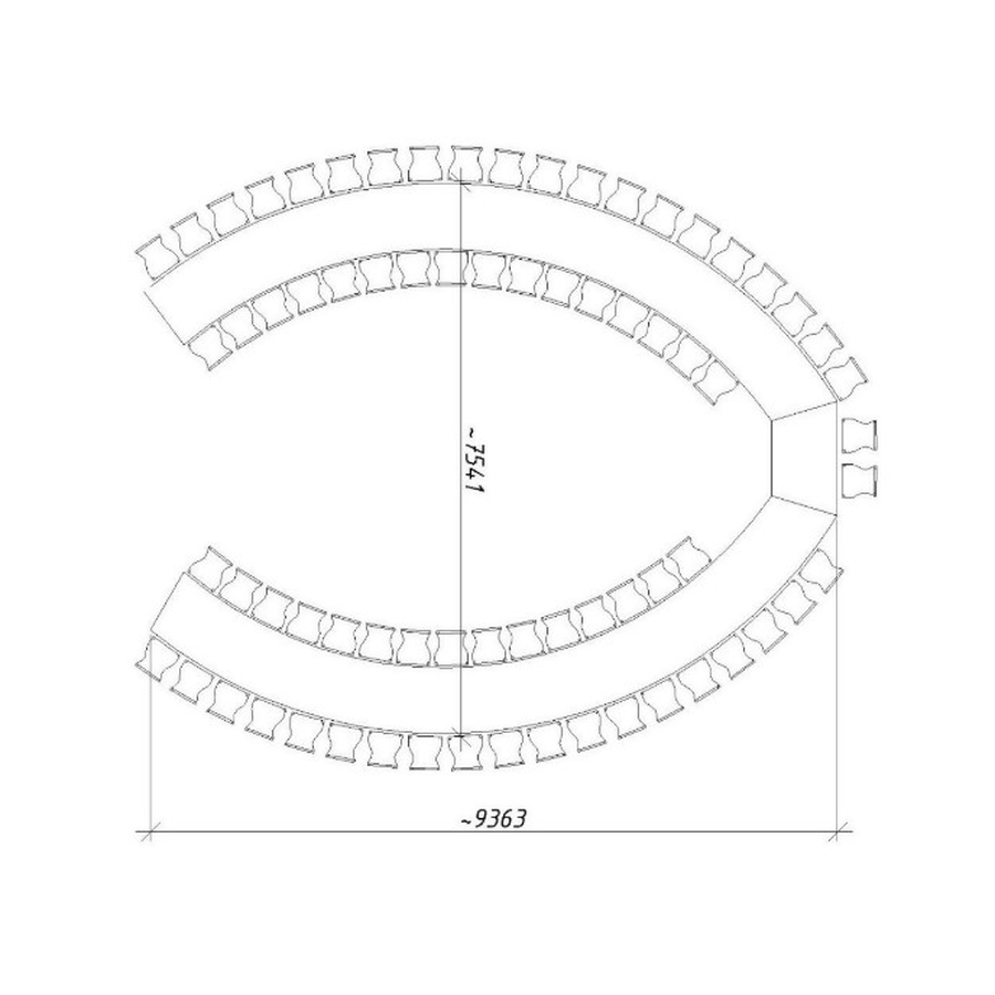 Стол "Лайн" трапеция - Фото миниатюра 2