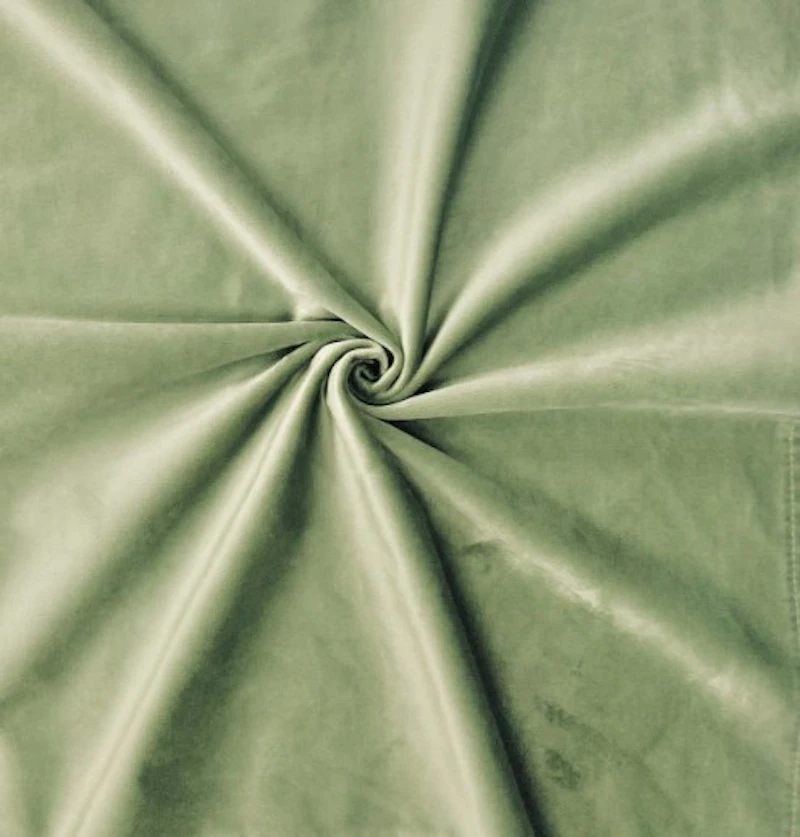 Скатерть бархат травяная прямоугольная