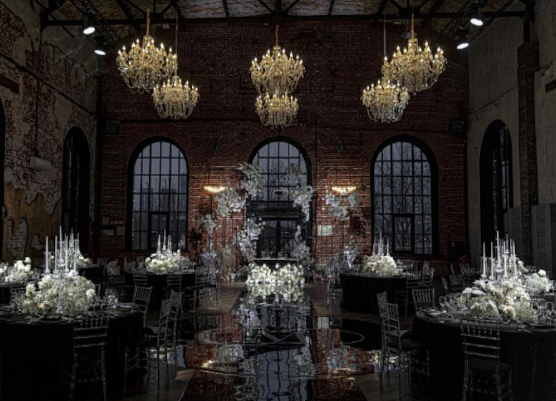 Стул «Тиффани» прозрачный, черный бархат