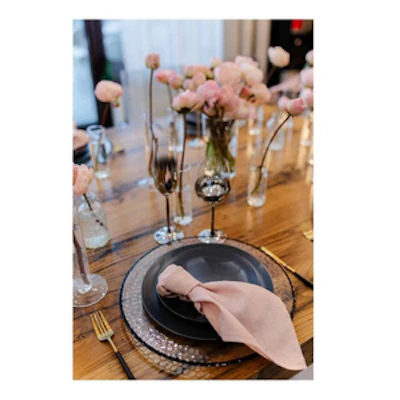 Подстановочная тарелка "Минимал" c черным кантом - изображение 2