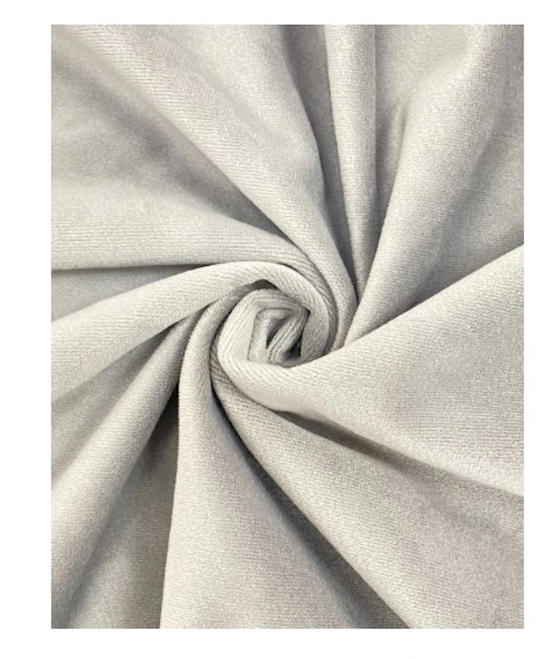 Салфетка бархатная светло-серая