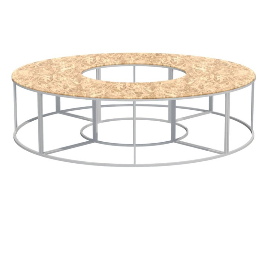 Стол круглый "Изабель" со столешницей ОСБ - Фото миниатюра 1