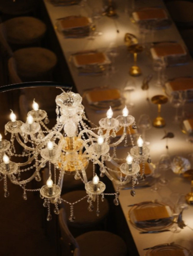 Люстра "Хрусталь золото" 90 см