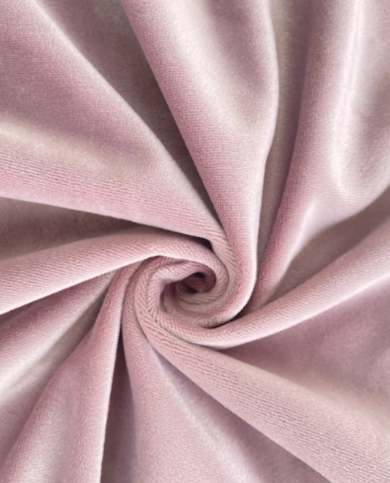 Скатерть бархат пастельно-розовая прямоугольная