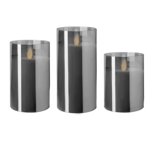 Набор свечей "Файр"дымчатая (  свет нейтральный )