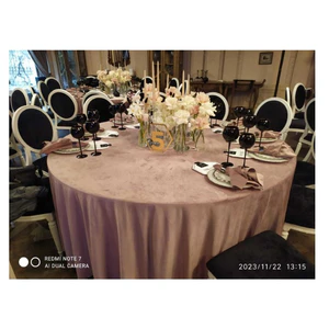 Салфетка бархатная пыльно-розовая - Фото 3