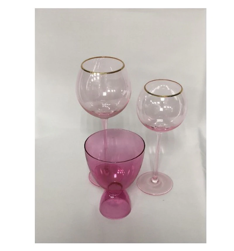 Набор бокалов "Рона & Ми Ми" нежно-розовый