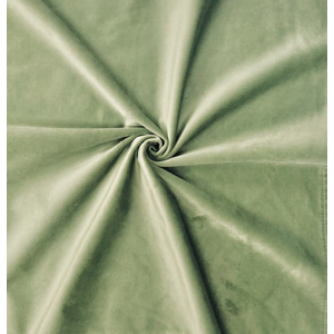 Скатерть круглая бархат травяная - Фото 2