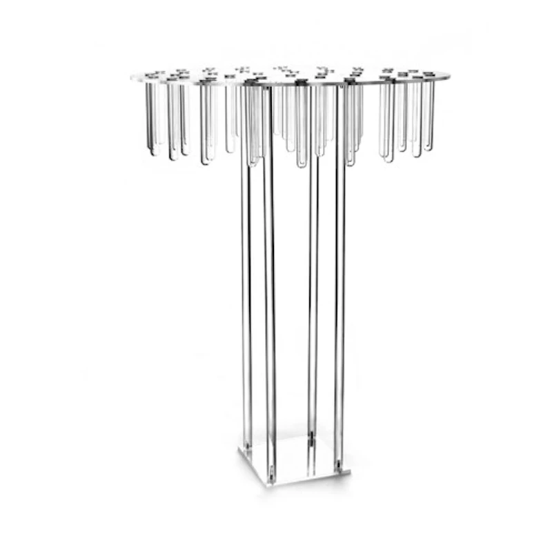 Стойка прозрачная с пробирками "Люминара" 65см