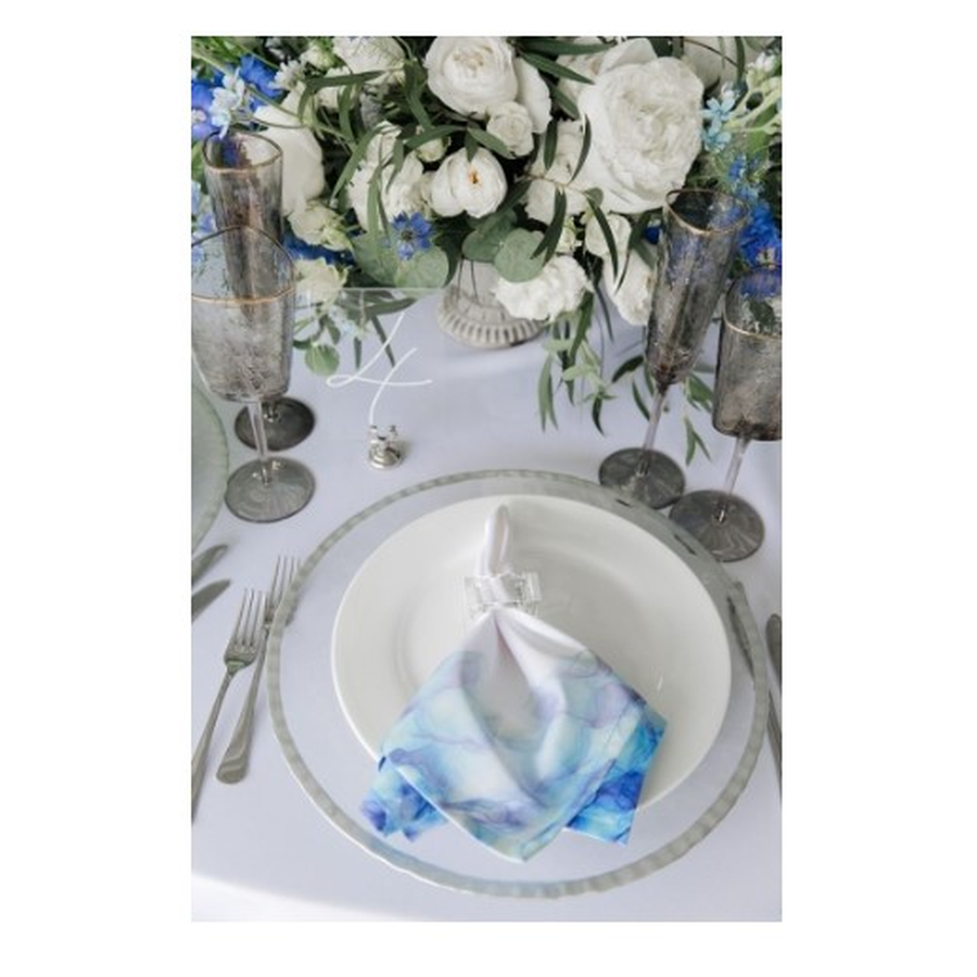 Набор бокалов "Блум" дымчатые с золотым кантом - Фото миниатюра 2