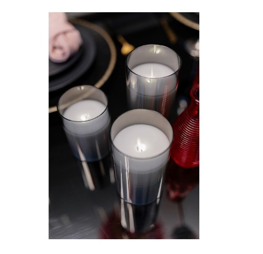 Свеча "Fire" 10см дымчатая (нейтральный свет)