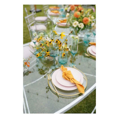 Подстановочная тарелка "Техно" c золотым кантом - изображение 5