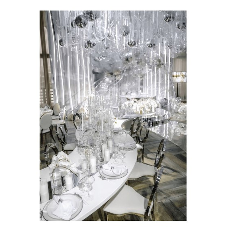 Подстановочная тарелка "Минимал" серебро - Фото миниатюра 5