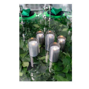 Свеча "Файр" 10см дымчатая  (нейтральный свет) - Фото 6