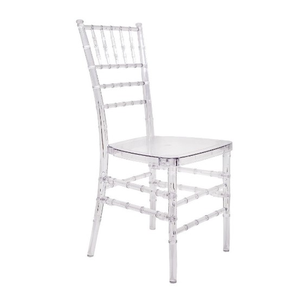 Стул «Тиффани» прозрачный, рубиново-красный бархат - Фото 3