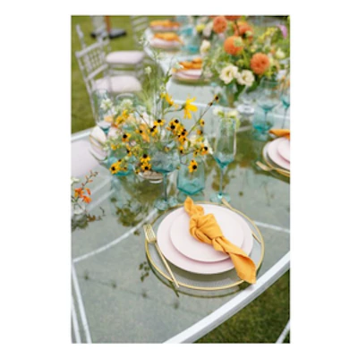 Салфетка из льна охра - изображение 2