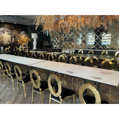 Стул «Элемент» золото, черный бархат - изображение 4