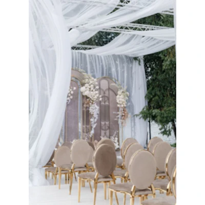 Стул «Вашингтон» золото, бежевый бархат - изображение 3