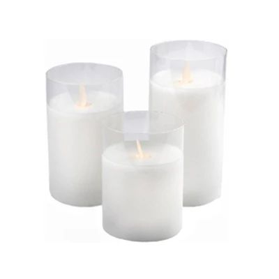 Свеча "Файр" белая 10см (нейтральный свет) - изображение 2