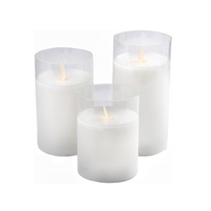 Свеча "Fire" белая 10см (нейтральный свет) - изображение 2