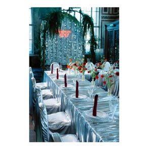 Скатерть серебро прямоугольная - Фото 2