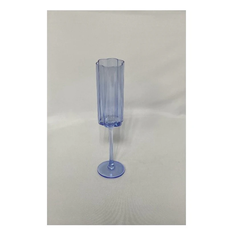 Бокал для шампанского "Флорал" небесно-голубой