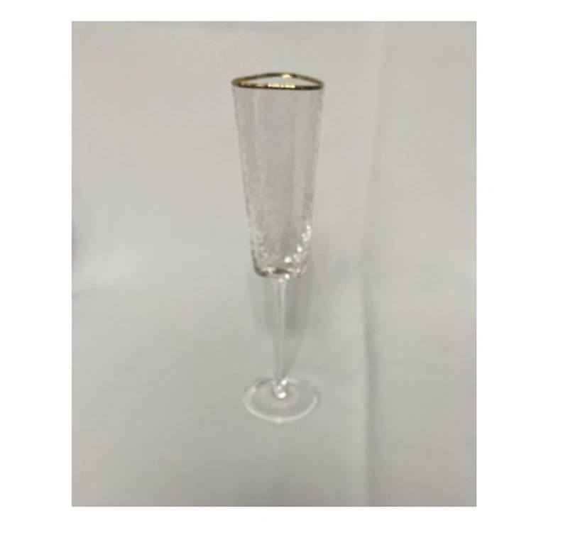 Бокал для шампанского "Блум" с золотым кантом