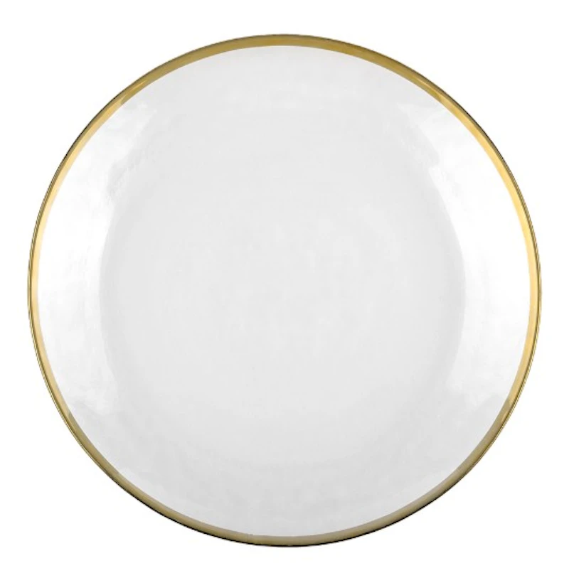 Подстановочная тарелка "Голд" с золотым кантом