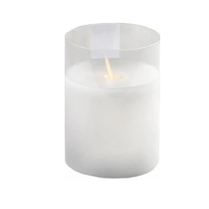 Свеча "Файр" белая 10см (нейтральный свет) - Фото 1