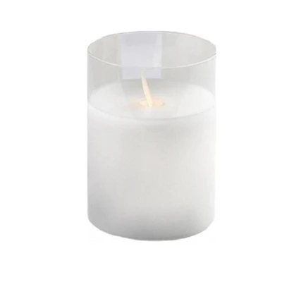 Свеча "Файр" белая 10см (нейтральный свет) - изображение 1