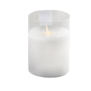 Свеча "Fire" белая 10см (нейтральный свет) - изображение 1